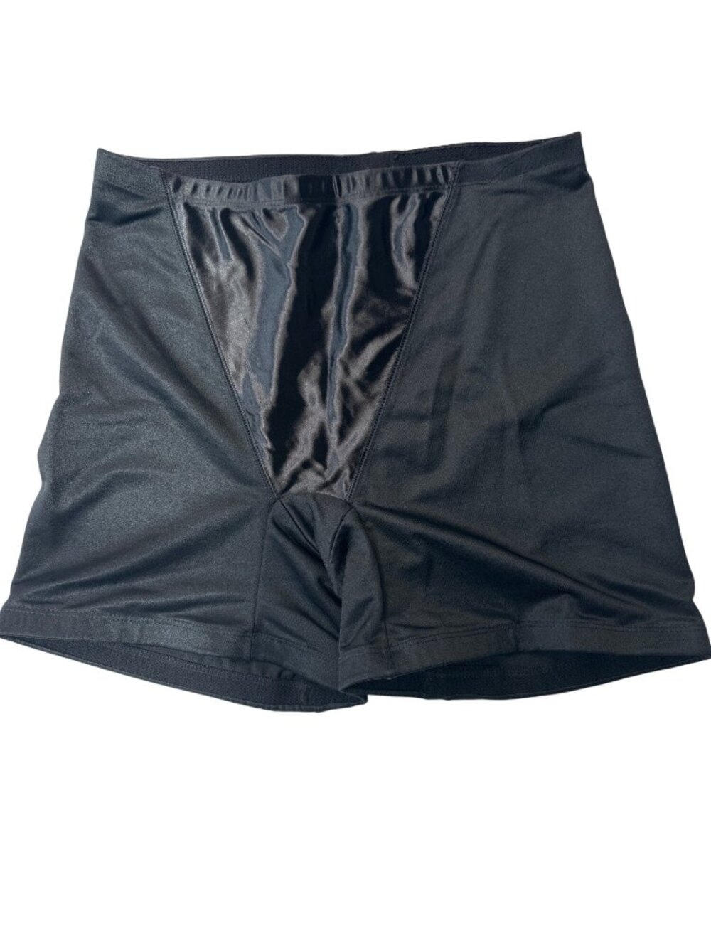 Avenue Body Womens Satin Panel Tummy-Control Boy Shorts Black Size 18/20 Made In